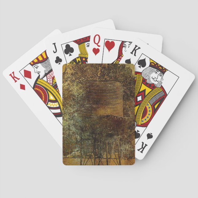 Country Water Tank  Poker Cards (Back)