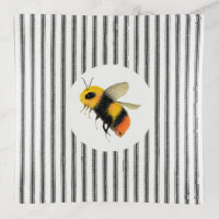 Country Watercolor Bee Trinket Tray