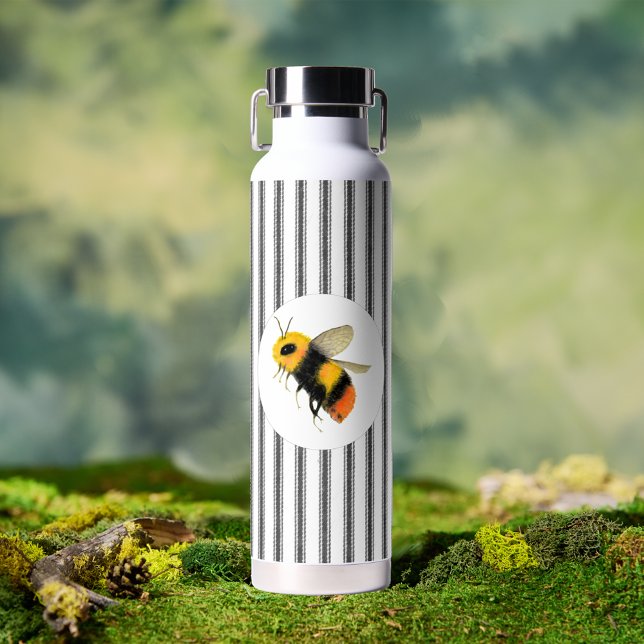 Country Watercolor Bee  Water Bottle (Creator Uploaded)