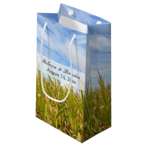 Country Wedding Farm Cornfield Small Gift Bag