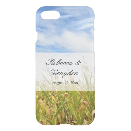 Country Wedding Farm Cornfield iPhone SE87 Case