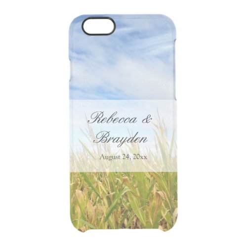 Country Wedding Farm Cornfield Clear iPhone 66S Case