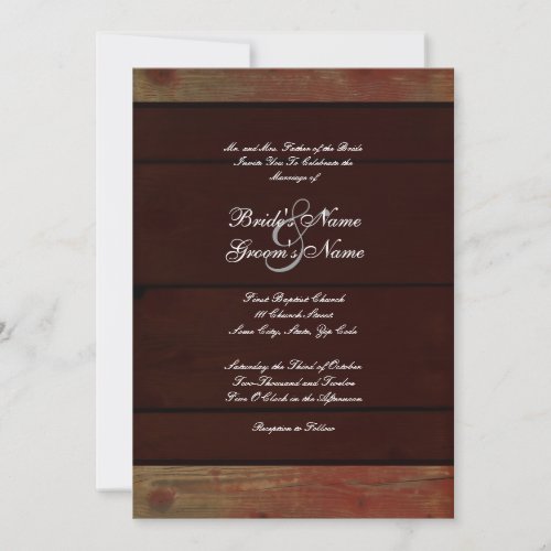 Country  Wedding Invitation