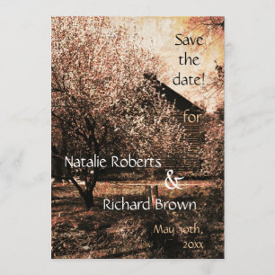 Country wedding invitation template