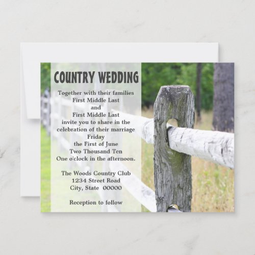 Country Wedding Invitations