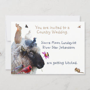 Country Wedding or Engagement: invitations