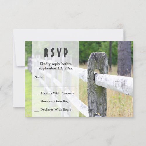 Country Wedding RSVP