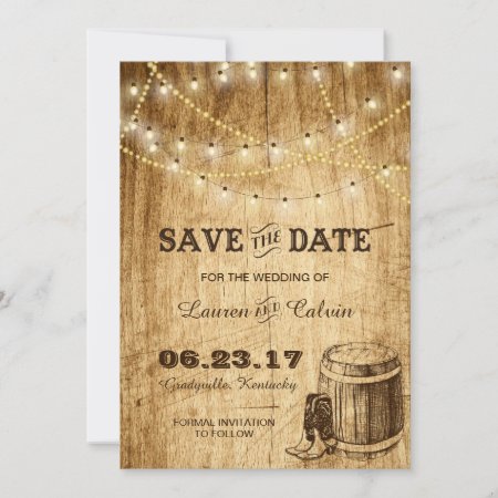 Country Wedding Save The Date