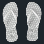 Country Wedding Tractor Flip Flop Footwear<br><div class="desc">A pair of tractor country farm themed wedding fun flip flops.</div>