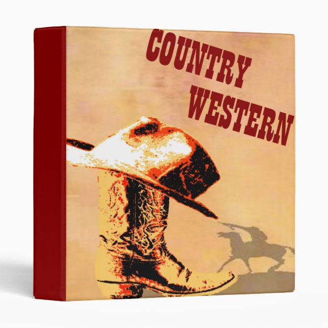Country Western Avery Binder (Front/Spine)