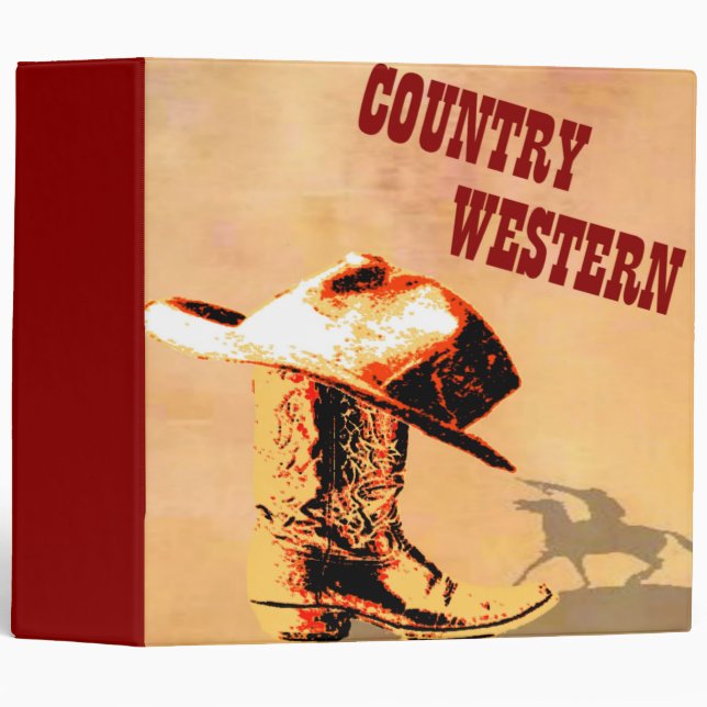 Country Western Avery Binder (Front/Spine)