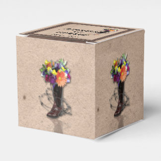Country Western Barbed Wire Wedding Favor Box