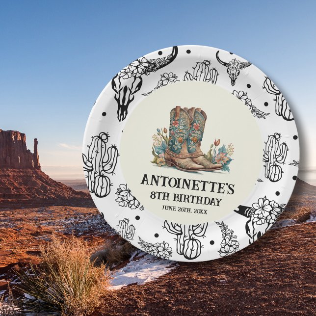 Country Western Birthday Party Paper Plates (Creator Uploaded)