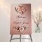 Country western boho rustic wedding welcome sign