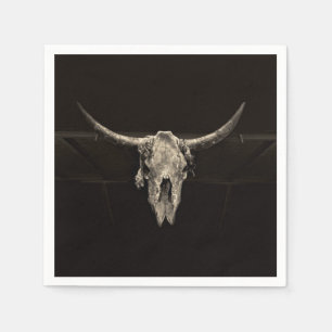 Country Western Bull Skull Rustic Vintage Antique Napkins