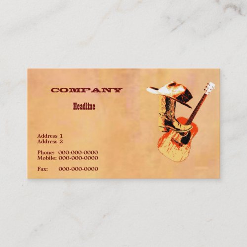 Country Western Business Card