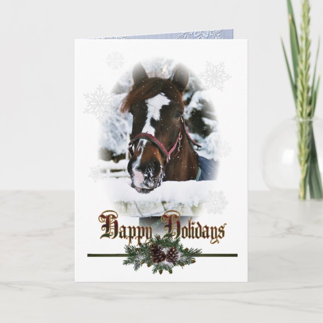 Country Western Christmas Holiday Cards (Front)