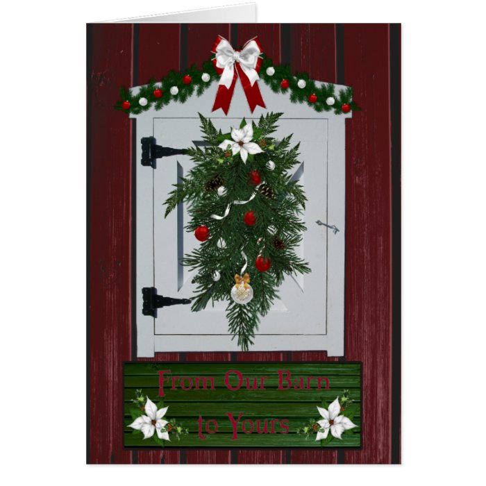 Country Western Christmas Holiday Greeting Cards