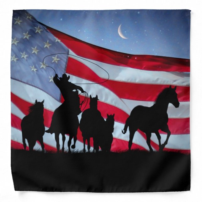 Country Western Cowboy Bandana (Front)