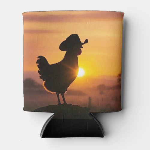 Country Western Cowboy Chicken Koozie