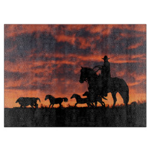 Country Western Cowboy  Cutting Board