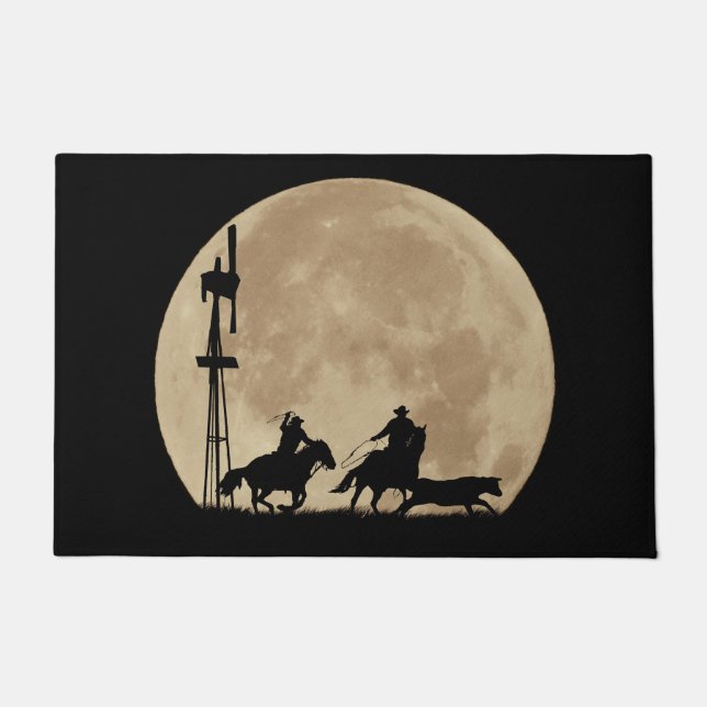 Country Western Cowboy Doormat (Front)