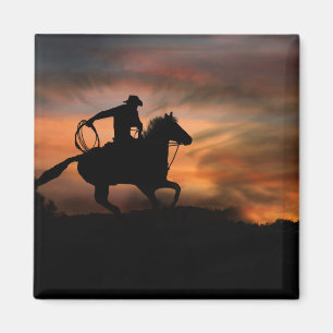 Country Western Cowboy Magnet