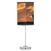 Country Western Cowboy Ranch Table Lamp (Back)