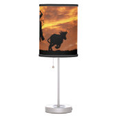 Country Western Cowboy Ranch Table Lamp (Right)