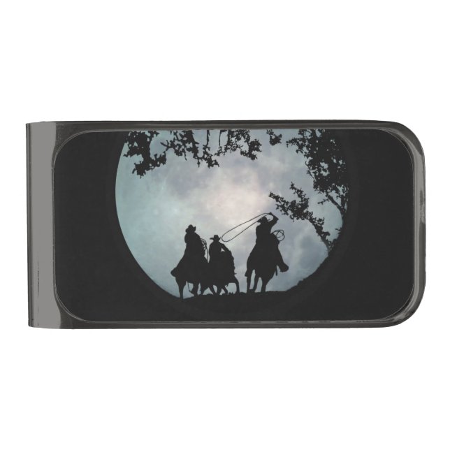 Country Western Cowboys Money Clip (Front)