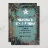 Country Western Cowgirl Sweet 16 Invitation (Front/Back)