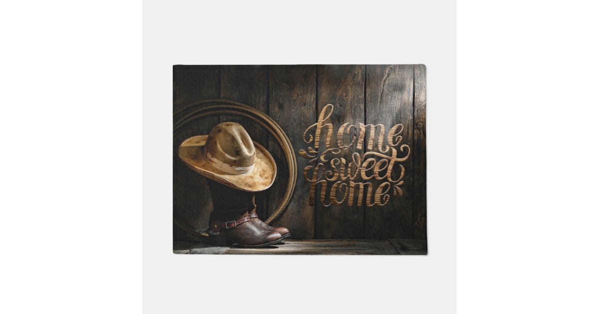 Country western Door mat Zazzle