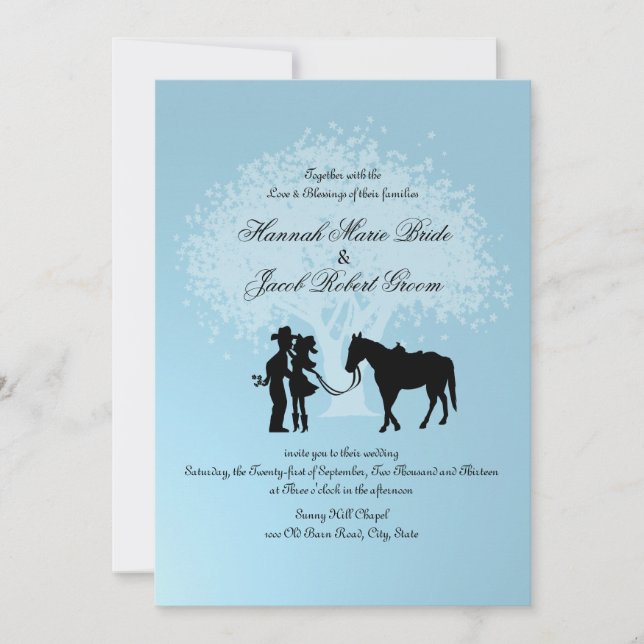 Country Western Fairytale Invitation (Front)