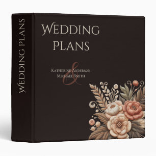 Country Western Flowers 3 Ring Binder