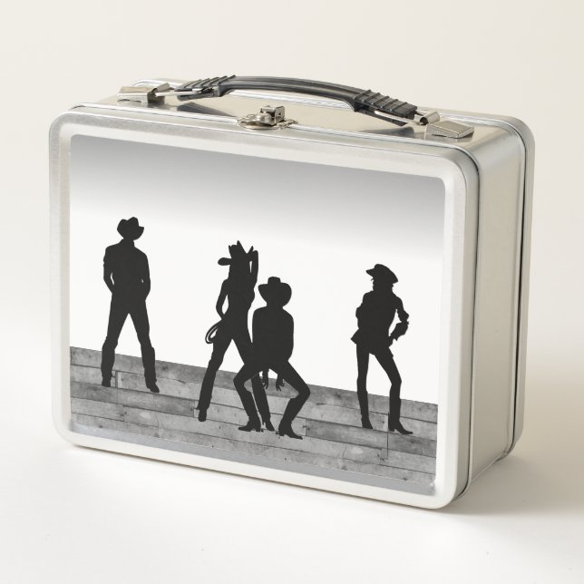 Country Western Fun Metal Lunch Box (Front)
