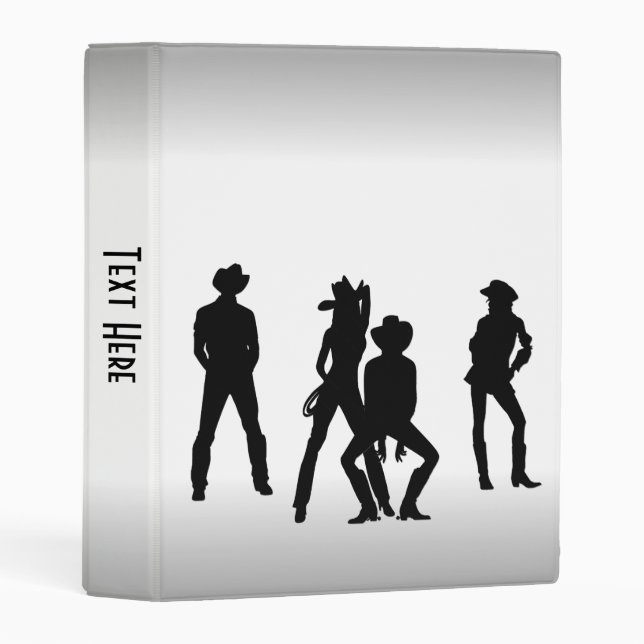 Country Western Fun Mini Binder (Front/Spine)
