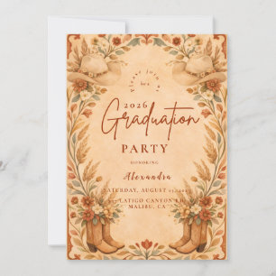 Country Western Graduation Party Invitation