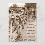 Country Western Horse Corral Wedding Invitations