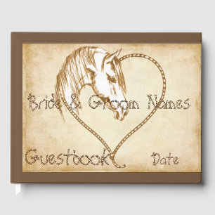 Country Western Horse Wedding or Shower Guestbook