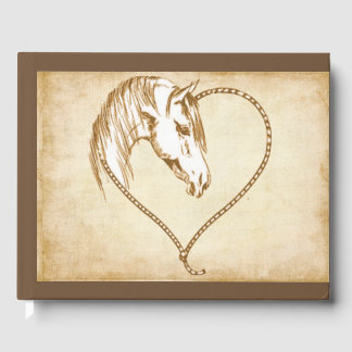 Country Western Horse Wedding or Shower Guestbook