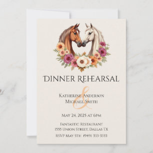 Country Western Horses Invitation
