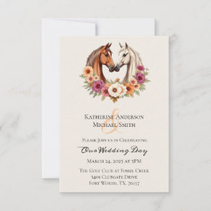 Country Western Horses Invitation