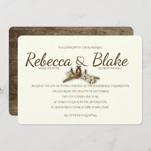 Country Western Horseshoes and Rope Knot Invitation
