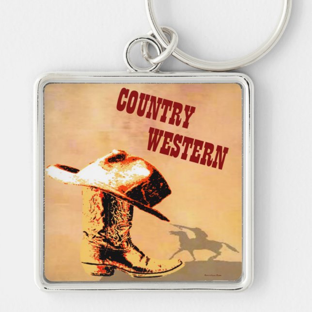 Country Western Keychain (Front)
