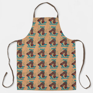 Country Western Line Dance Boot Scootin' Apron
