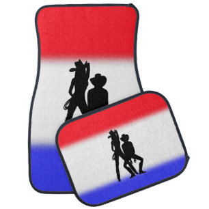 Country Western Line Dance Gone Bad Car Floor Mat