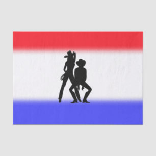 Country Western Line Dance Gone Bad Tissue Paper