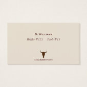 Country Western Longhorns Bull Skull Cowboy Gifts (Back)