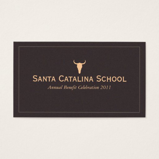 Customizable Cowskull Business Card