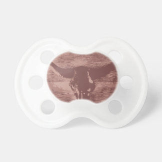 Country Western Longhorns Bull Skull Cowboy Gifts Pacifier